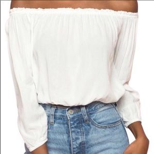 PacSun John Galt off the shoulder white top